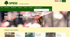 Desktop Screenshot of baumschule-spiess.de